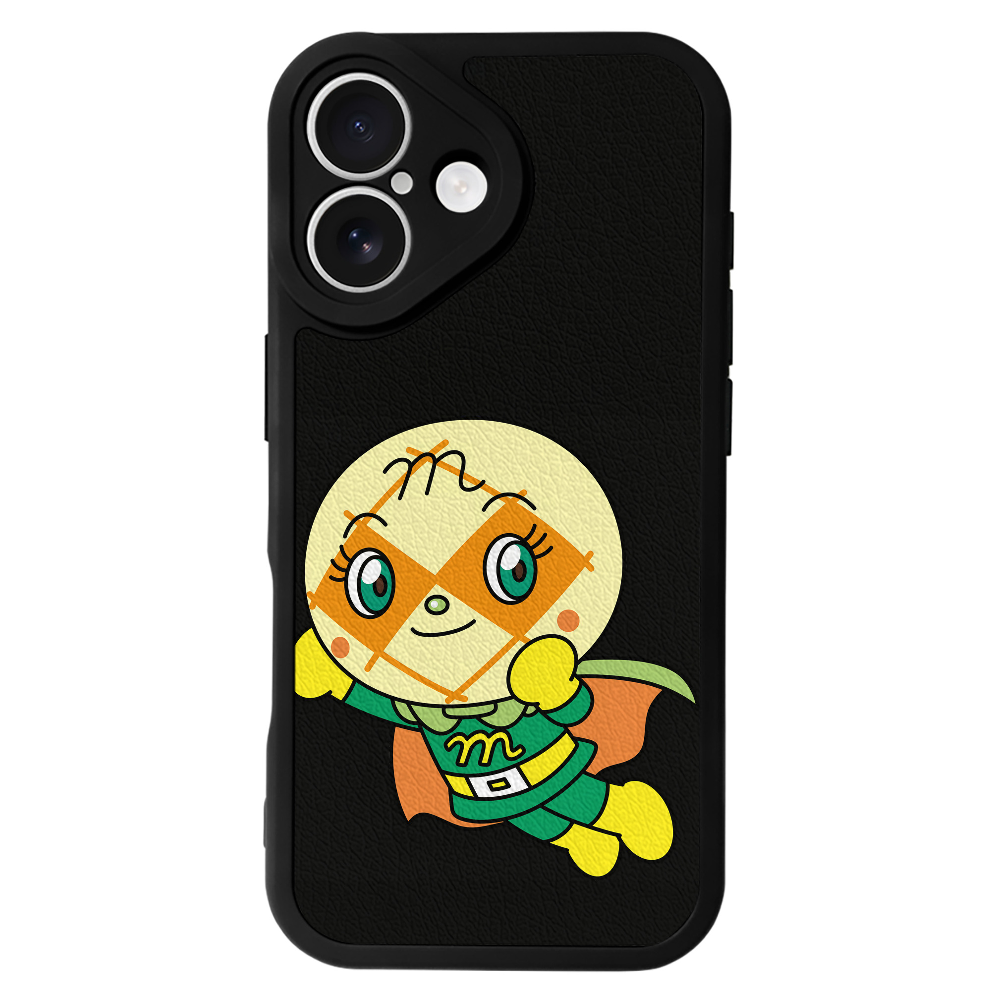 （画像用） アンパンマン Anpanman 【iPhone 16シリーズ対応】シリコンスマホケース（レザー調） 材質：シリコン